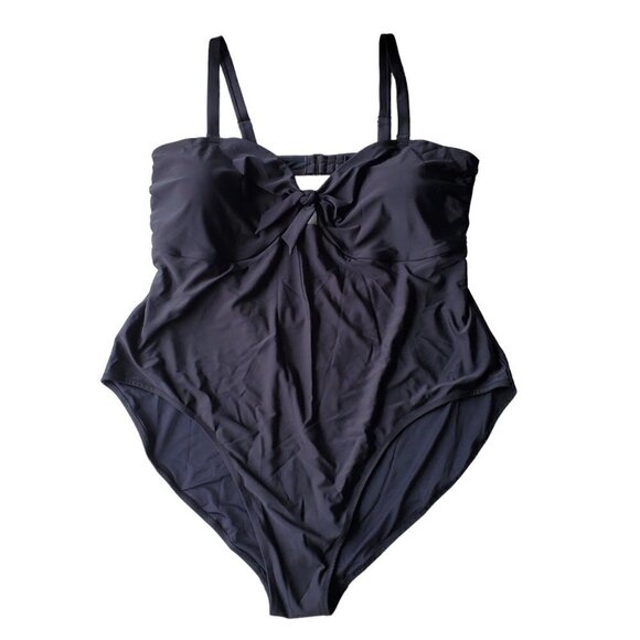 Old Navy NWT Tie-Front Keyhole Bandeau-Style One-Piece Swimsuit for Women 4X - Picture 4 of 16